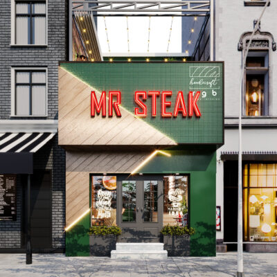 thiết kế quán bít tết