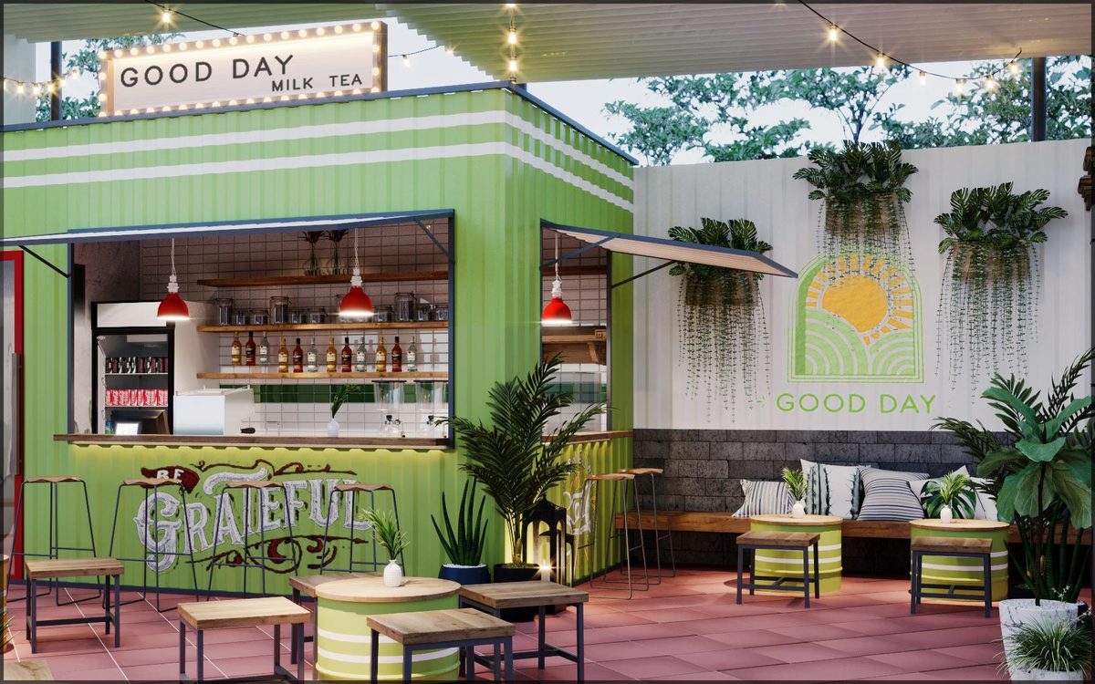 mẫu thiết kế quán cafe bình dương - khu ghế ngồi hiện đại